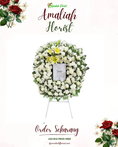 Krans Bunga Duka Cita di Sumbon